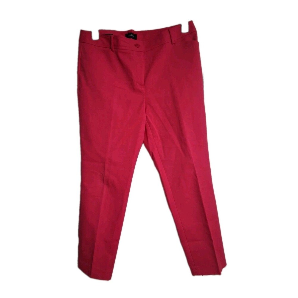 NWT Women's Talbots Hot Pink Hampshire Ankle Pants Size 12P